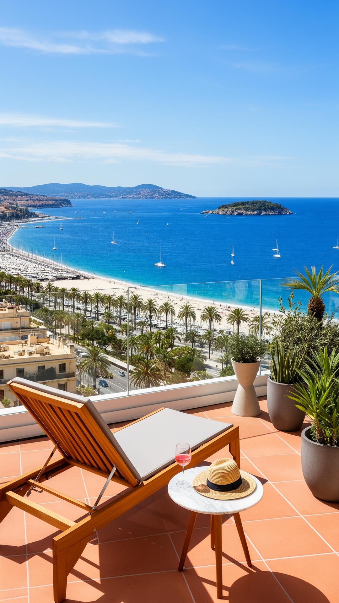 Appartement de luxe à Cannes avec vue sur la Méditerranée
